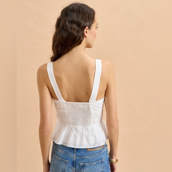 La Ligne | Esme Top in Ivory size L NWT - Picture 3 of 4